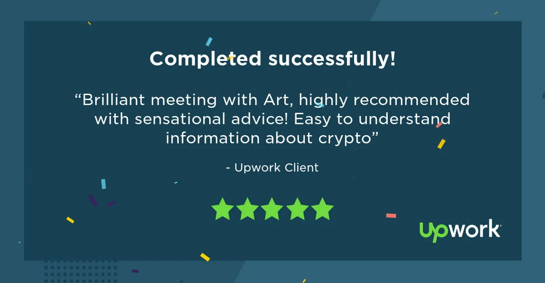 Completed successfully: five-star Upwork client review